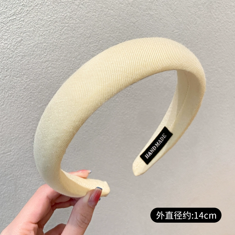 海绵高颅顶发箍女款2025新款网红法式高级感头箍气质头饰压发发卡